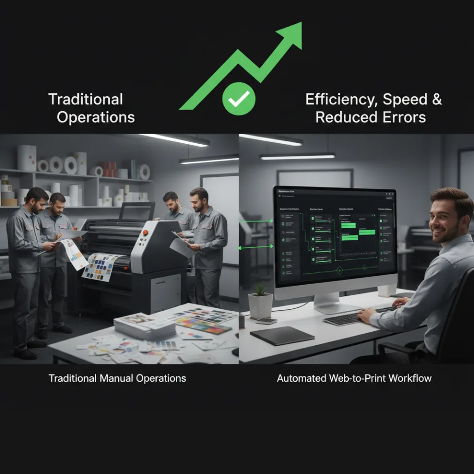 web-to-print automation for streamlining print business workflows
