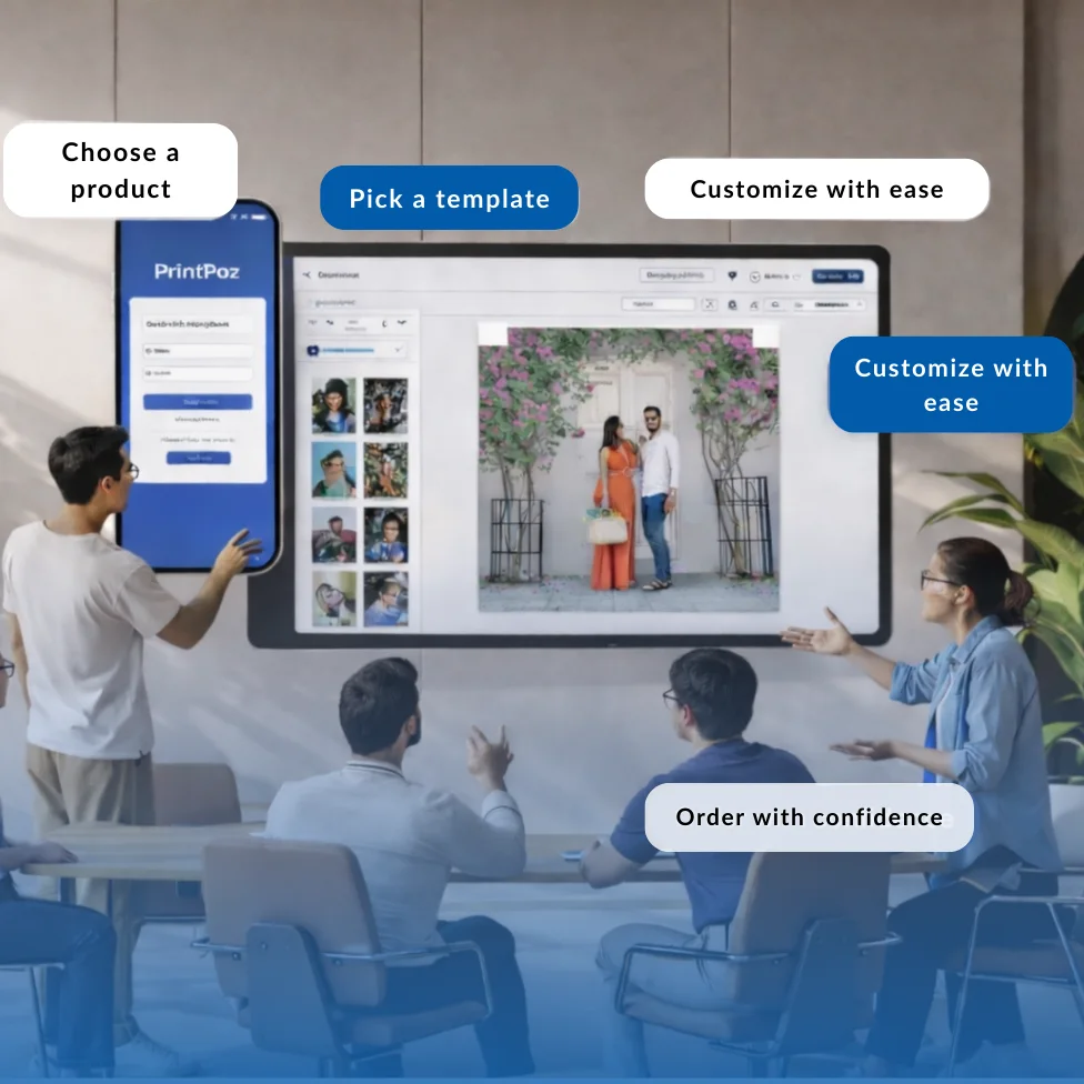 self-design print editor interface customer design experience