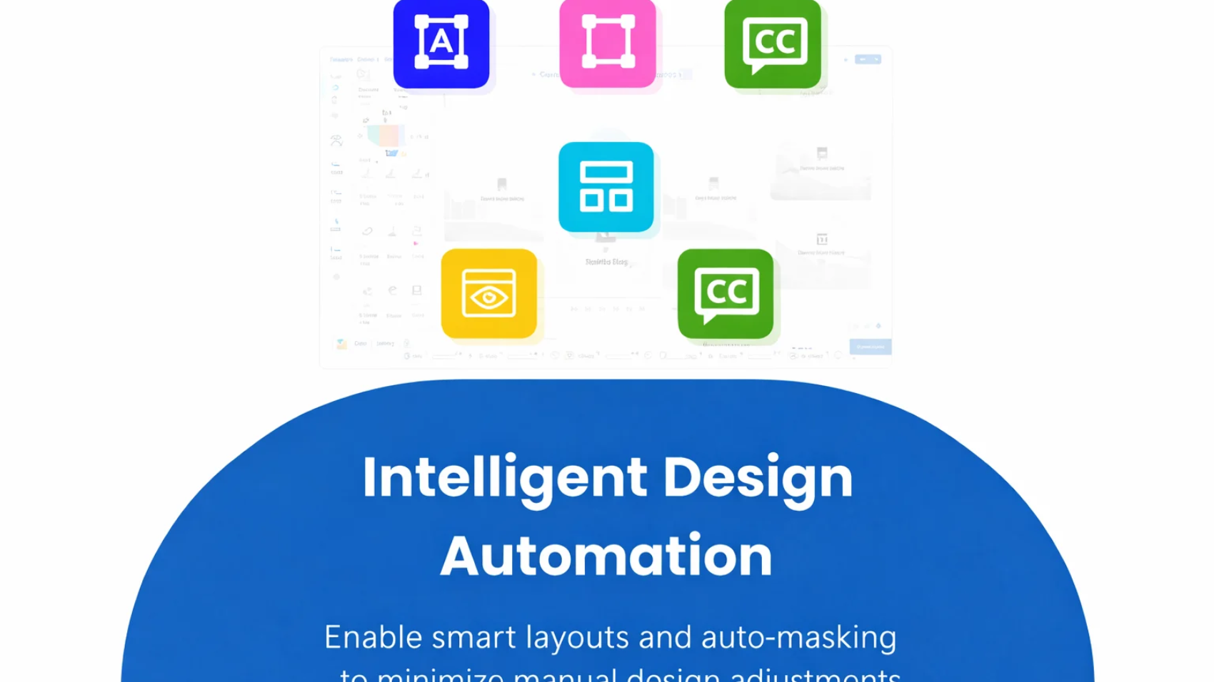 Intelligent Design Automation for print workflow with smart layouts and auto masking
